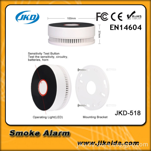 Security device fire speaker smoke Detector Alarm with Builtin 10years battery